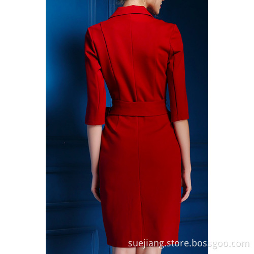 Elegant Beautiful Pencil Dresses Women Wear With Belt